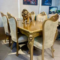 فروش ست میزنهارخوری فرحی گل رز با اقساط 6 ماهه|میز و صندلی غذاخوری|تبریز, |دیوار