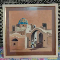 تابلوی نقاشی کاهگلی به سبک استاد پرویز کلانتری