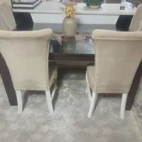 میز ناهار خوری زیبا|میز و صندلی غذاخوری|صحنه, |دیوار