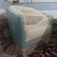 مبل جهیزیه نو سبز درباری|مبلمان خانگی و میز عسلی|قم, شهر قائم|دیوار