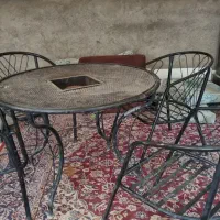 میز صندلی باغ آتیشی