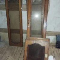 کمدویترنی کتابخانه ای ساج بازشده قیمت 1دهم بازار