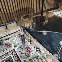 میز عسلی شیشه ای