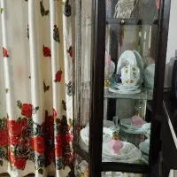 بوفه رنگ قهوه‌ای سوخته|بوفه، ویترین، کنسول|بجنورد, |دیوار