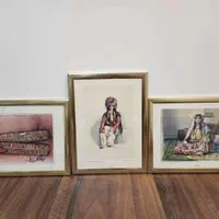 تابلو نقاشی وخطاطی (انتیک) به صورت (مجموعه ای )|تابلو، نقاشی، عکس|کرمان, |دیوار