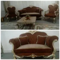 مبل ‌کلاسیک ۷نفره با جلومبلی