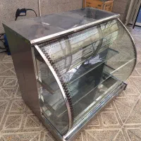 میز استیل ویترینی