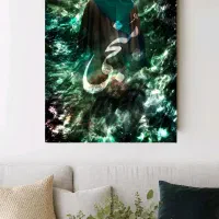 فروش تابلو خط طرح امام زمان(مُنجی)ابعاد۷۰×۵۰