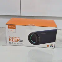 اسپیکر بلوتوثی آپولو مدل A12 مشکی نور رنگی