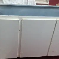 کابینت فلزی درب چوبی سفید