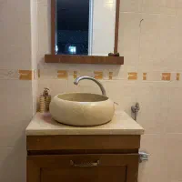 باکس و روشویی با کاسه سنگی