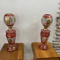 چراغ کریستالی طلاکوب