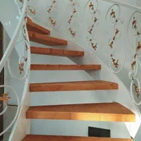 راه پله، پله دوبلکس چوبی، پله گرد|خدمات پیشه و مهارت|تبریز, |دیوار