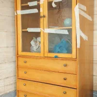 کمد چوبی با دراور