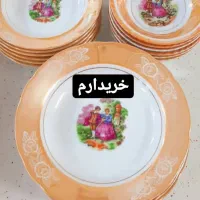 چینی گل سرخی گندم میخک لیلی مجنون|ظروف سرو و پذیرایی|کاشان, کارگر|دیوار