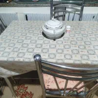 میز ناهارخوری استیل 4نفره