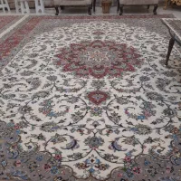 فرش دستبافت گل ابریشم کاشان