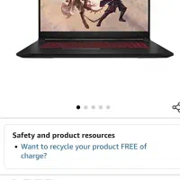 فروش لپ تاپ MSI Katana GF76 11UG در حد نو|رایانه همراه|تهران, ستارخان|دیوار