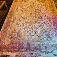 فرش دستباف گل ابریشم