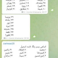 اسامی استیل رنگ ثابت