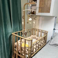 تخت و گهواره نوزاد در حد نو