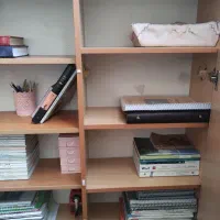 کتابخانه|کتابخانه، شلف، قفسه‌های دیواری|بیرجند, |دیوار