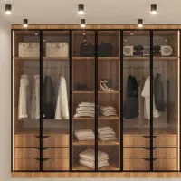 کمد دیواری تمام (mdf) چهار چوبی