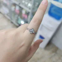 انگشتر ظریف نقره طدح گل|بدلیجات|کرمانشاه, |دیوار