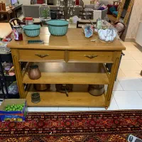 میز جزیره چوبی متحرک