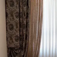 پرده دکوری سلطنتی با تور مناسب نشیمن|پرده، رانر، رومیزی|مشهد, آزادشهر|دیوار