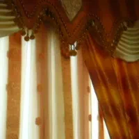 پرده تور و والن و گوشواره