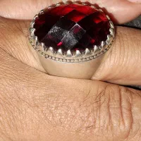 انگشتر نقره عیار بالایاقوت