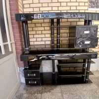میز تلویزیون شیشه ای