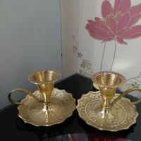 شمعدان برنجی هندی شمعدان برنزی