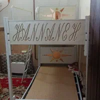 تخت نوجوان دو طبقه فلز و ام دی آف