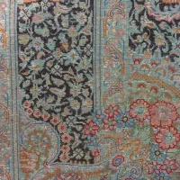 زرنیم تمام ابریشم|فرش|تبریز, |دیوار