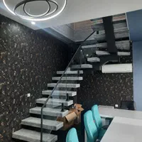 نرده حفاظ شیشه استیل آلومینیوم چوب