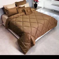 رو تختی دو نفره ی دو رو مخمل ترک و نخی