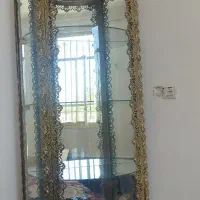 بوفه و آینه شمعدان برنز