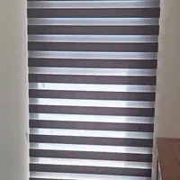 پرده پانچی ترکیب گارنت طوسی مشکی/ورتیکال/زبرا|پرده، رانر، رومیزی|تهران, جردن|دیوار