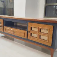 میز تلویزیون و کنسول چوب با آینه|میز تلویزیون|مشهد, الهیه|دیوار