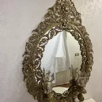 آیینه شمعدان برنز توکار
