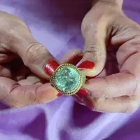 انگشتر موزانایت ۱۰ قیراطی