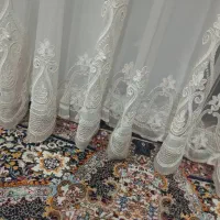 پرده ترک گل مخمل پنل دوزی|پرده، رانر، رومیزی|مشهد, رسالت|دیوار