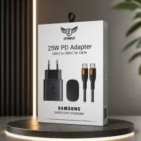 ست آداپتور شارژ 25w،سامسونگ وآیفون،گارانتی دار