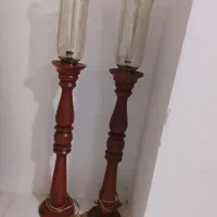 شمعدان دو عدد چوب نو