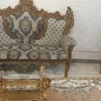 یک دست مبل ۷ نفره همراه میز وسط و عسلی سالم|مبلمان خانگی و میز عسلی|کوهسار (البرز), |دیوار