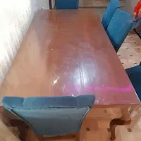 میز ناهار خوری ۸ نفره|میز و صندلی غذاخوری|لشت نشا, |دیوار