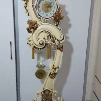 ساعت چوبی ایستاده تمام چوب.چوب راش