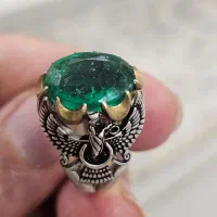 انگشتر نقره 925 زمرد برزیلی|جواهرات|اندیشه, اندیشه فاز ۳|دیوار